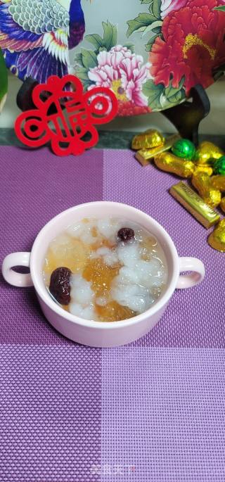 冰糖红枣炖雪蛤桃胶的做法步骤：10