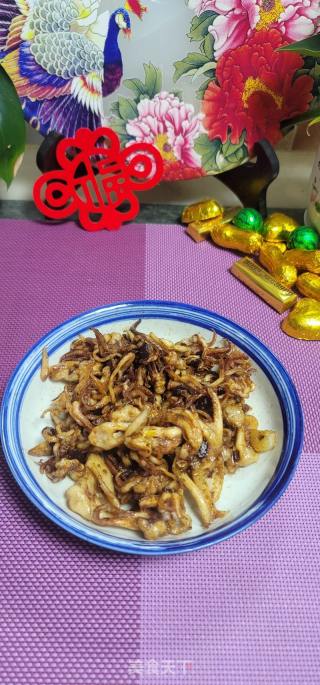 酱香鱿鱼须的做法步骤：10