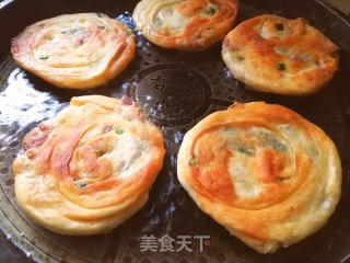 葱香肉饼的做法步骤：7