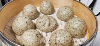 黑芝麻全麦豆沙包的做法步骤：12