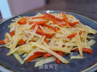 红椒炒土豆丝的做法