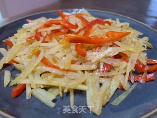 红椒炒土豆丝的做法步骤：5