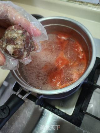 牛肉丸鸡蛋西红柿汤面的做法步骤：4