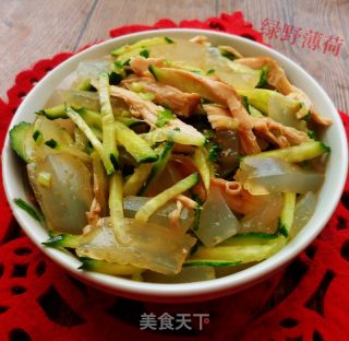 黄瓜拌凉粉的做法步骤：7
