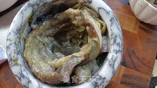 皮蛋青椒擂茄子的做法步骤：7
