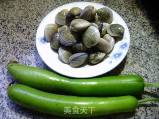 蛤蜊炒瓠子的做法步骤：1