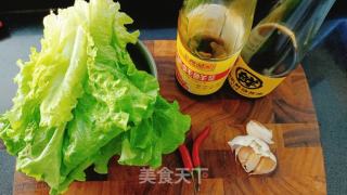 白灼罗马生菜的做法步骤：1