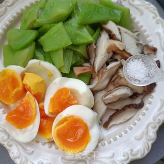 油豆香菇拌煮蛋的做法步骤：10