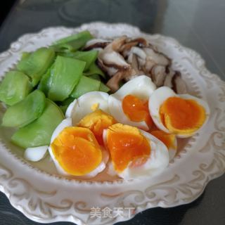 油豆香菇拌煮蛋的做法步骤：11