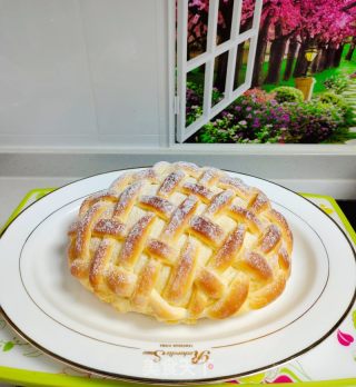 无水编花面包的做法步骤：12