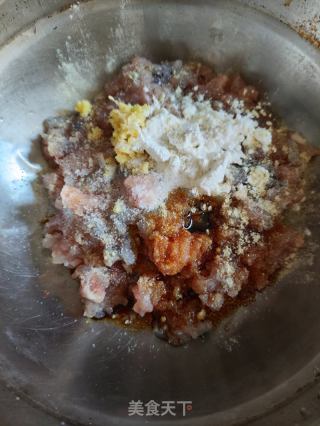 双肉酿冬瓜的做法步骤：3