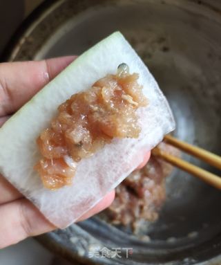 双肉酿冬瓜的做法步骤：5
