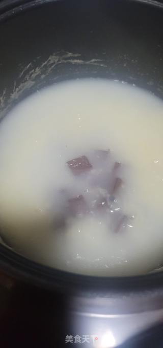 猪红瘦肉生菜粥的做法步骤：7