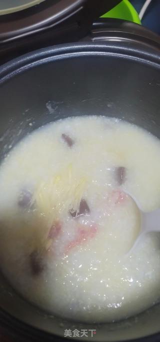 猪红瘦肉生菜粥的做法步骤：8