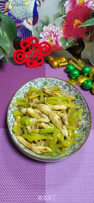 青椒炒蛏王肉的做法