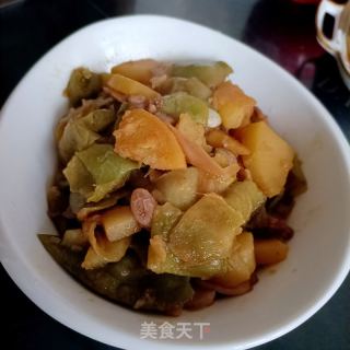 土豆炖油豆的做法步骤：13