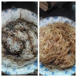 瘦肉炒新竹米粉的做法步骤：3