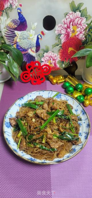 瘦肉炒新竹米粉的做法步骤：13
