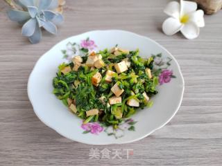 凉拌豆干芝麻叶的做法步骤：8