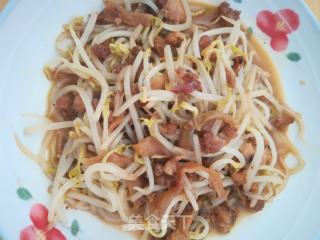 豆芽炒肉沫的做法