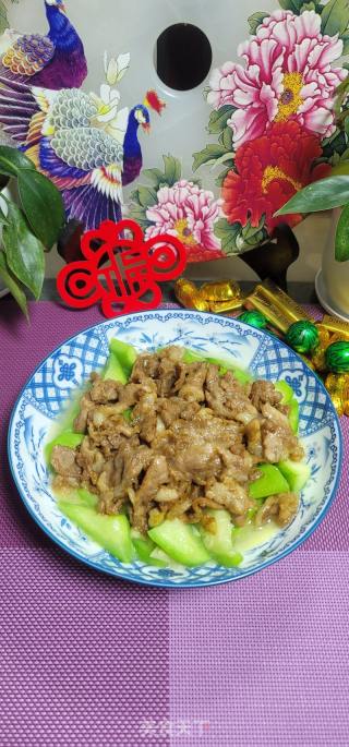 肉片炒丝瓜的做法