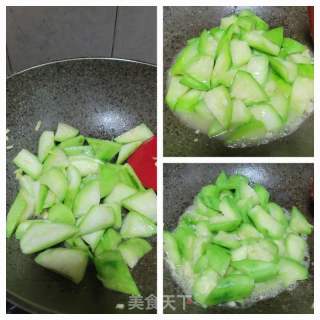 肉片炒丝瓜的做法步骤：7