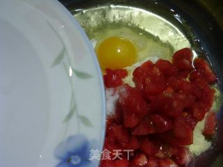 鸡蛋番茄玉米面饼的做法步骤：8