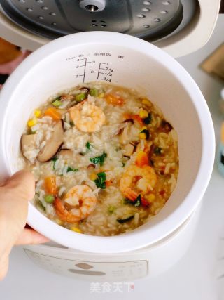 海鲜蔬菜粥的做法步骤：7