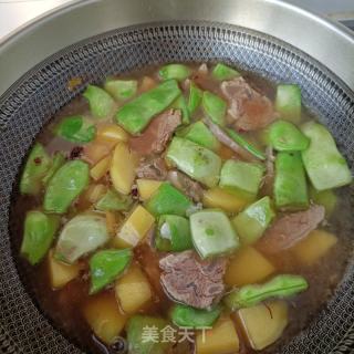 牛肉炖油豆土豆的做法步骤：10