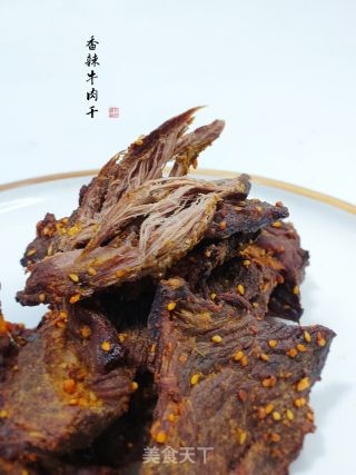 香辣牛肉干的做法步骤：1
