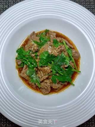 香菜拌牛肉的做法步骤：15