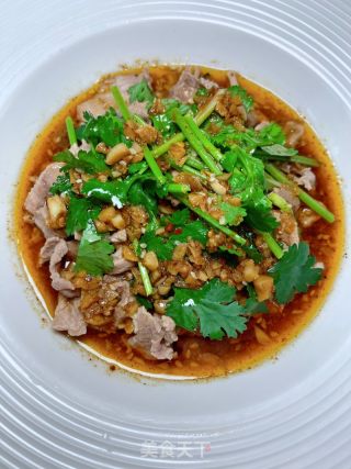 香菜拌牛肉的做法步骤：17
