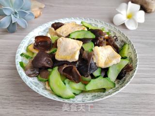 黑木耳黄瓜烧豆腐的做法步骤：6