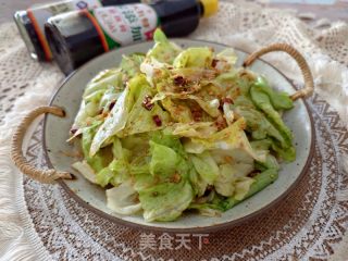 五分钟清爽快手菜-呛拌圆生菜的做法步骤：12