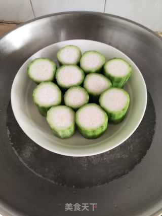 瑶柱蒜蓉蒸丝瓜的做法步骤：4