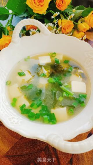 味噌豆腐汤的做法步骤：6