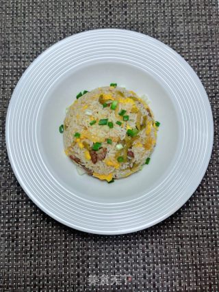 榨菜牛肉炒饭的做法步骤：15