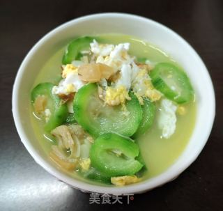 瑶柱鸡蛋丝瓜汤的做法步骤：8