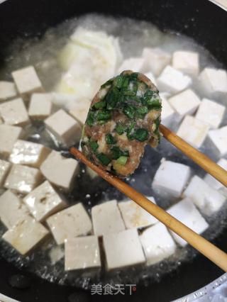 肉末鸡蛋韭菜炒老豆腐的做法步骤：5