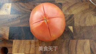 番茄蝴蝶面——献给宝宝的美食的做法步骤：2