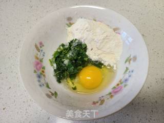 十香菜鸡蛋煎饼的做法步骤：4