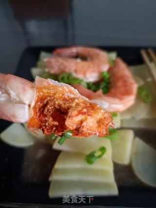 原味鲜虾蒸土豆的做法步骤：11