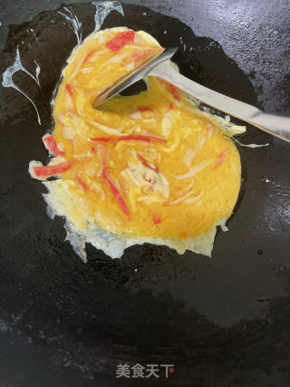 蟹柳滑蛋的做法步骤：8