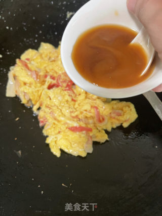 蟹柳滑蛋的做法步骤：10