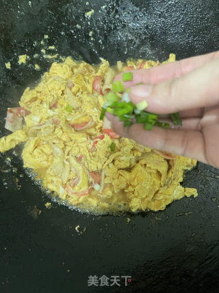 蟹柳滑蛋的做法步骤：12
