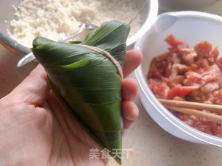 咸蛋黄肉粽的做法步骤：6