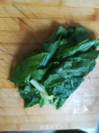 肉沫香茹炒毛白莱的做法步骤：6