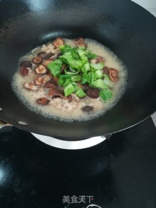 肉沫香茹炒毛白莱的做法步骤：10