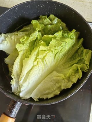 青椒肉碎拌生菜的做法步骤：4