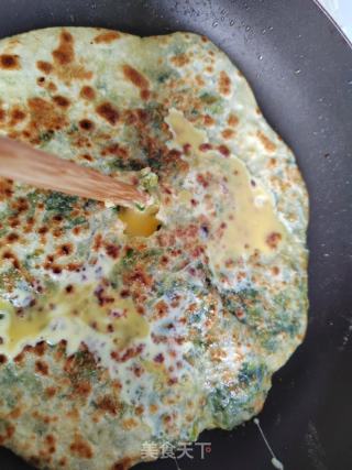油麦菜鸡蛋麦饼的做法步骤：15
